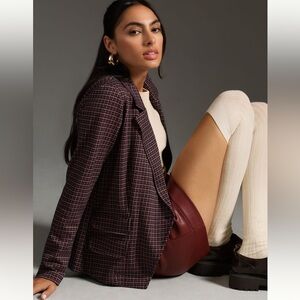 Anthropologie Plaid Blazer NWT!